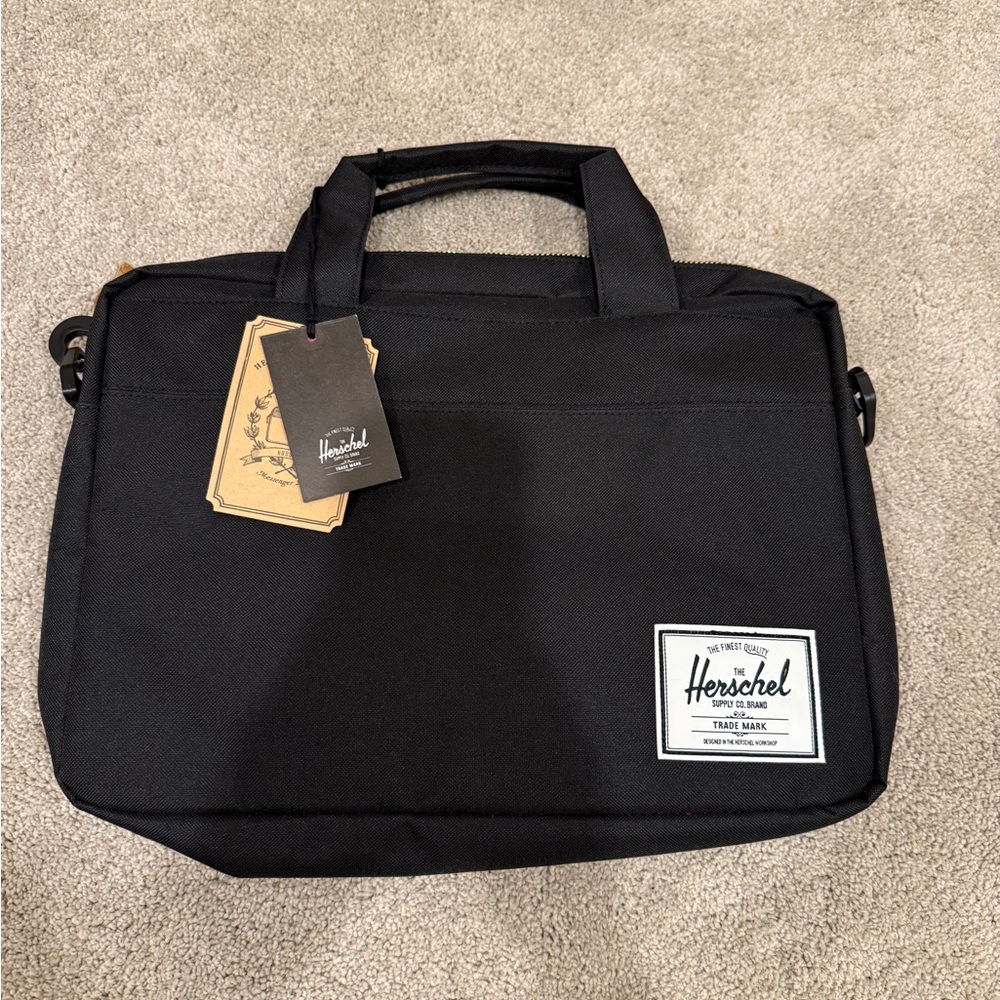 Herschel Black Hudson Laptop bag